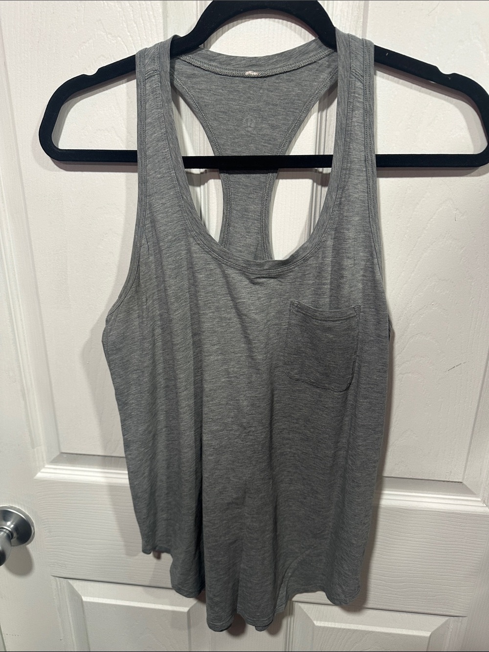 Lululemon Women's Gray Racerback Pocket Tank Top